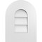 Ekena Millwork Round Top Surface Mount PVC Gable Vent: Non-Functional, w/ 3-1/2"W x 1"P Standard Frame, 12"W x 16"H GVPRT12X1601SN - alternate 1